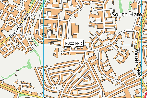 RG22 6RR map - OS VectorMap District (Ordnance Survey)