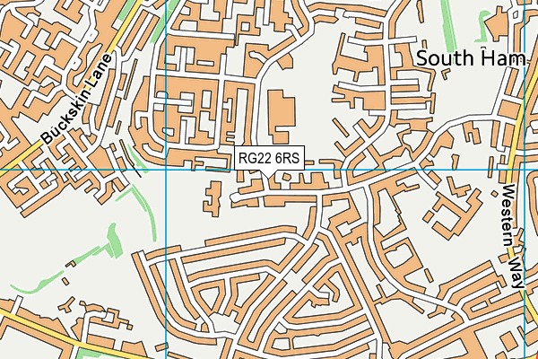 RG22 6RS map - OS VectorMap District (Ordnance Survey)