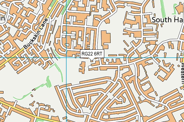 Park View Primary School map (RG22 6RT) - OS VectorMap District (Ordnance Survey)