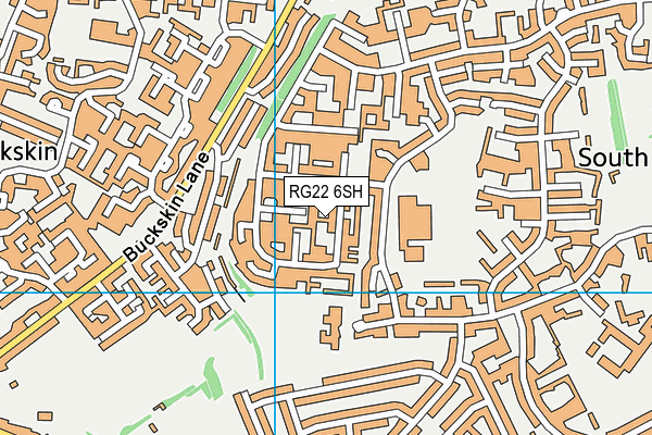 RG22 6SH map - OS VectorMap District (Ordnance Survey)