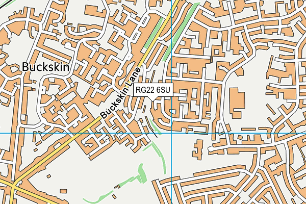 RG22 6SU map - OS VectorMap District (Ordnance Survey)