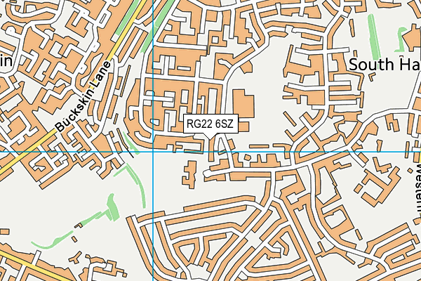 RG22 6SZ map - OS VectorMap District (Ordnance Survey)