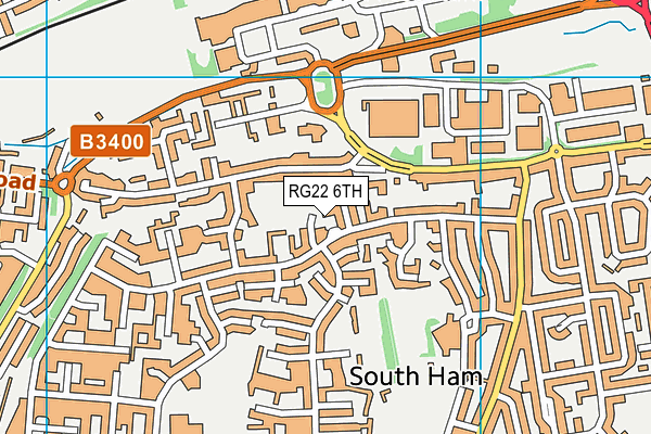 RG22 6TH map - OS VectorMap District (Ordnance Survey)