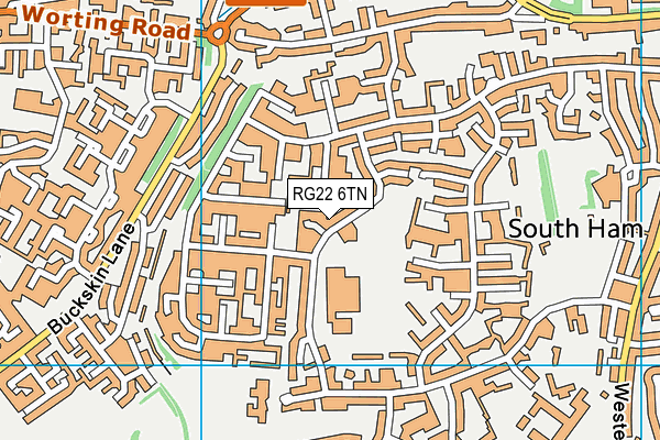 RG22 6TN map - OS VectorMap District (Ordnance Survey)