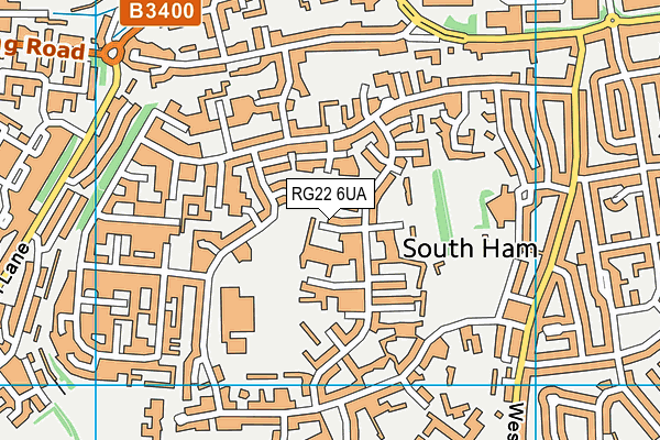 RG22 6UA map - OS VectorMap District (Ordnance Survey)