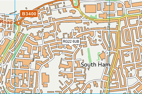 RG22 6UB map - OS VectorMap District (Ordnance Survey)