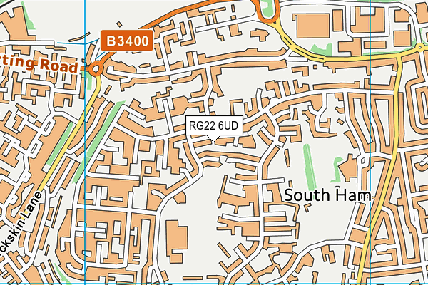 RG22 6UD map - OS VectorMap District (Ordnance Survey)