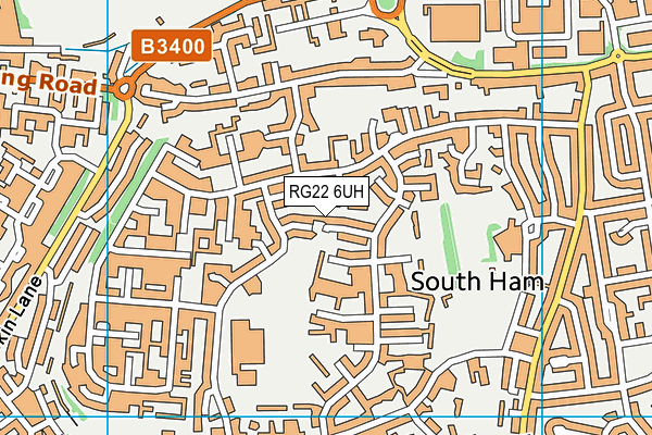 RG22 6UH map - OS VectorMap District (Ordnance Survey)