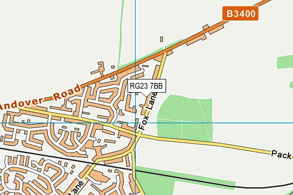 RG23 7BB map - OS VectorMap District (Ordnance Survey)