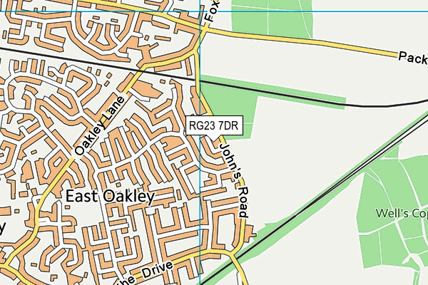 RG23 7DR map - OS VectorMap District (Ordnance Survey)