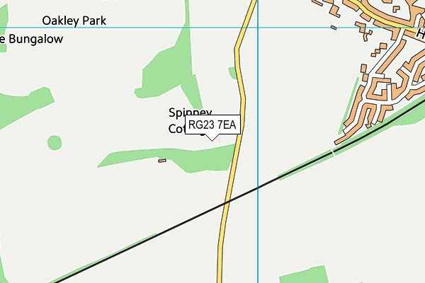 Oakley Park map (RG23 7EA) - OS VectorMap District (Ordnance Survey)