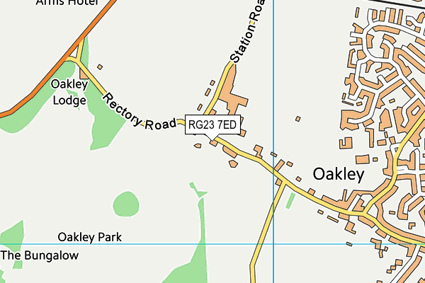 RG23 7ED map - OS VectorMap District (Ordnance Survey)