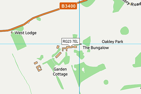 RG23 7EL map - OS VectorMap District (Ordnance Survey)