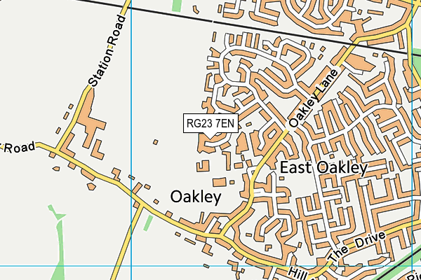 RG23 7EN map - OS VectorMap District (Ordnance Survey)