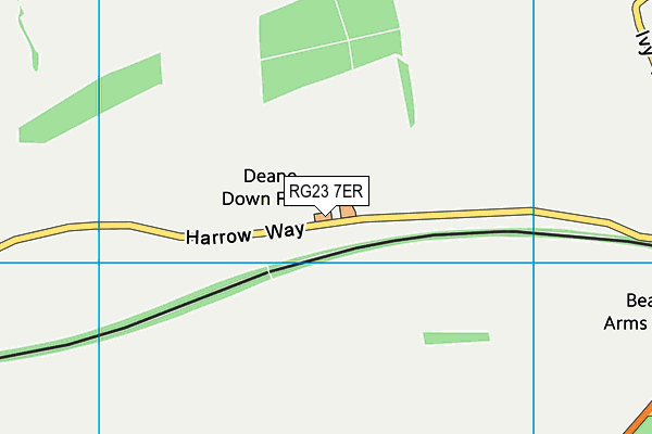 RG23 7ER map - OS VectorMap District (Ordnance Survey)