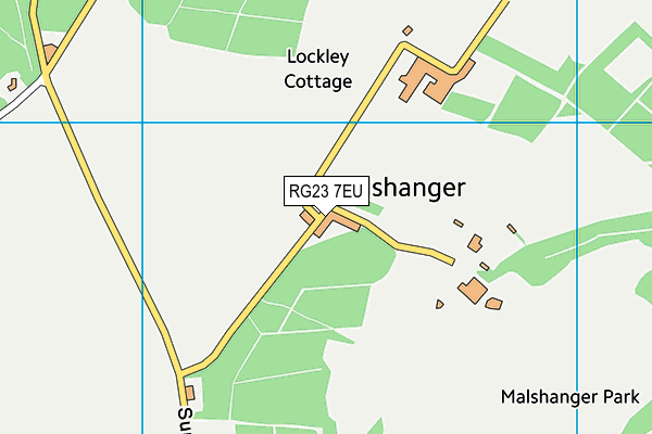 RG23 7EU map - OS VectorMap District (Ordnance Survey)