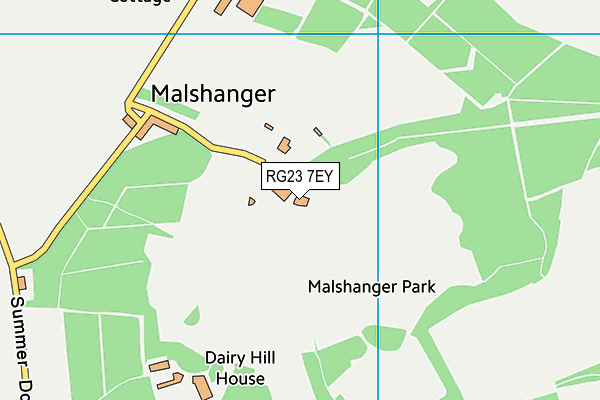 RG23 7EY map - OS VectorMap District (Ordnance Survey)