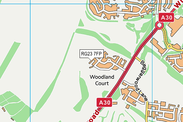 RG23 7FP map - OS VectorMap District (Ordnance Survey)
