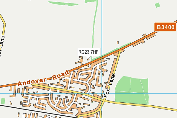 RG23 7HF map - OS VectorMap District (Ordnance Survey)