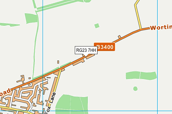 RG23 7HH map - OS VectorMap District (Ordnance Survey)