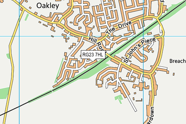 RG23 7HL map - OS VectorMap District (Ordnance Survey)