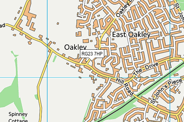 RG23 7HP map - OS VectorMap District (Ordnance Survey)