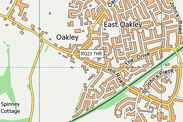 RG23 7HR map - OS VectorMap District (Ordnance Survey)