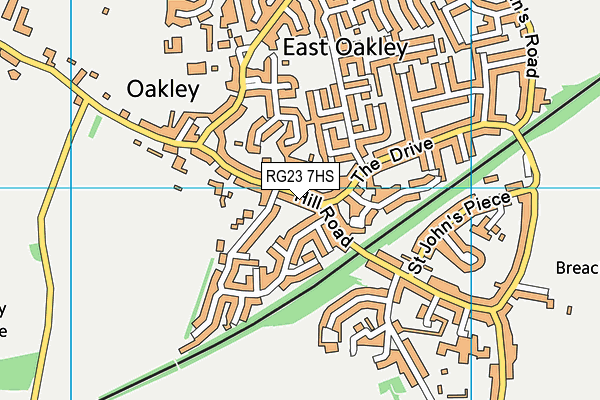 RG23 7HS map - OS VectorMap District (Ordnance Survey)