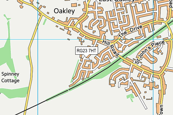 RG23 7HT map - OS VectorMap District (Ordnance Survey)