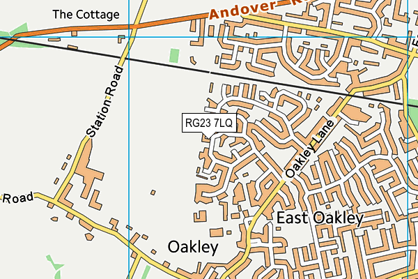 RG23 7LQ map - OS VectorMap District (Ordnance Survey)