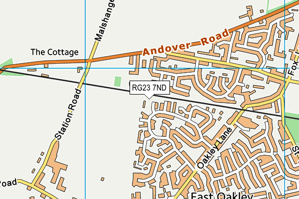 RG23 7ND map - OS VectorMap District (Ordnance Survey)