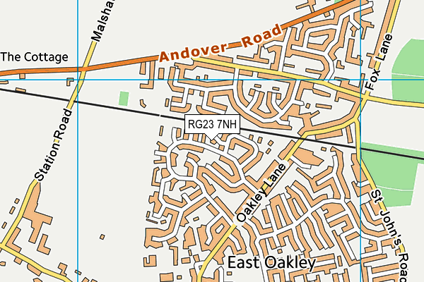 RG23 7NH map - OS VectorMap District (Ordnance Survey)