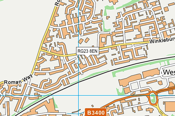 RG23 8EN map - OS VectorMap District (Ordnance Survey)