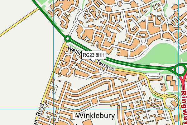RG23 8HH map - OS VectorMap District (Ordnance Survey)