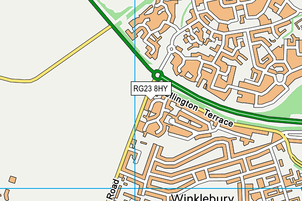 RG23 8HY map - OS VectorMap District (Ordnance Survey)