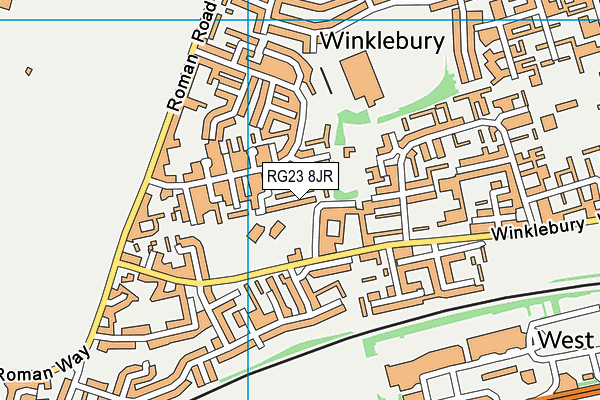 RG23 8JR map - OS VectorMap District (Ordnance Survey)