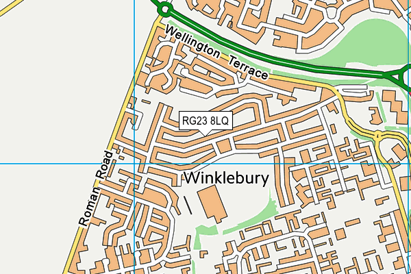 RG23 8LQ map - OS VectorMap District (Ordnance Survey)