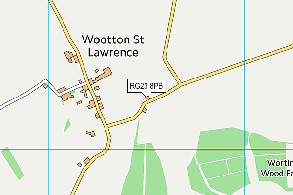 RG23 8PB map - OS VectorMap District (Ordnance Survey)