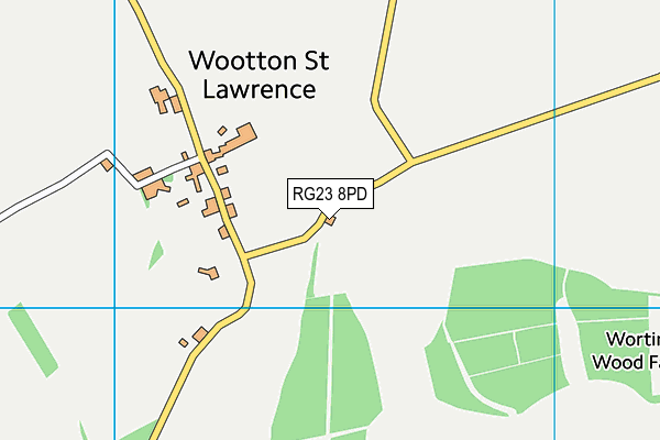 RG23 8PD map - OS VectorMap District (Ordnance Survey)