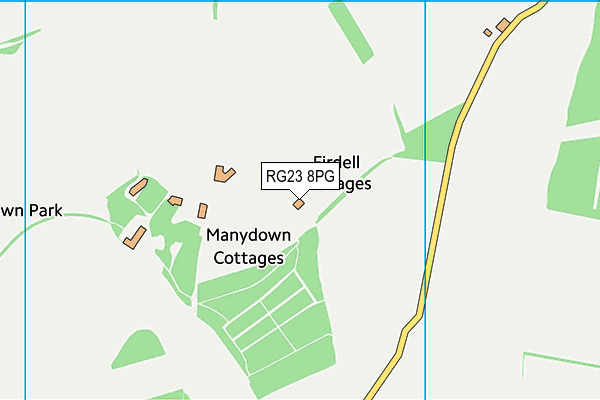 RG23 8PG map - OS VectorMap District (Ordnance Survey)