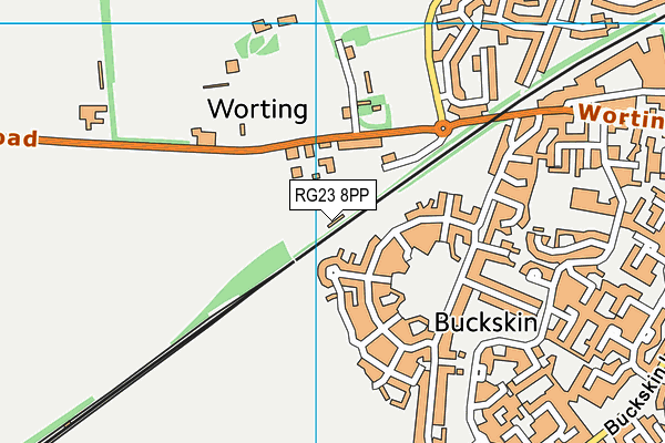 RG23 8PP map - OS VectorMap District (Ordnance Survey)