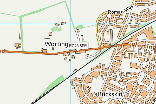 RG23 8PR map - OS VectorMap District (Ordnance Survey)