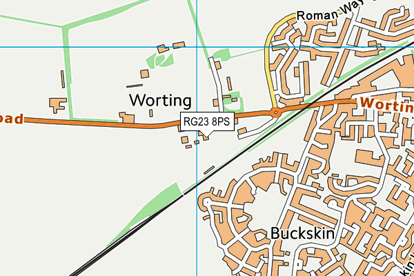 RG23 8PS map - OS VectorMap District (Ordnance Survey)