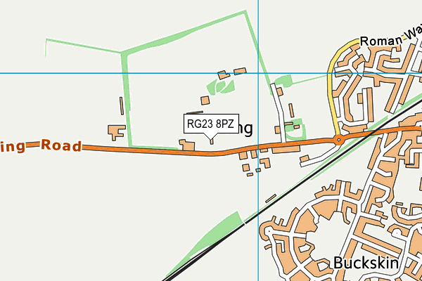 RG23 8PZ map - OS VectorMap District (Ordnance Survey)