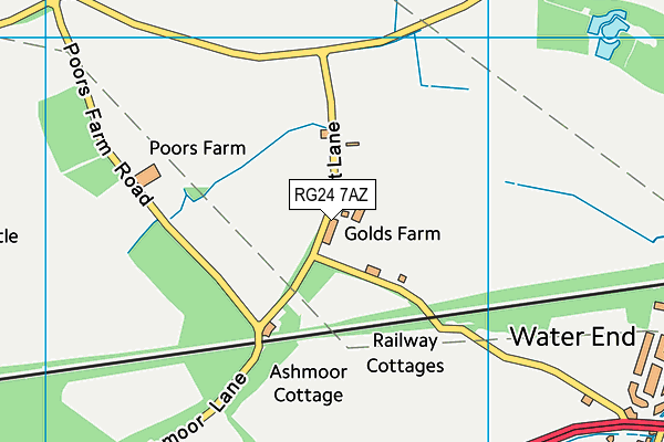 RG24 7AZ map - OS VectorMap District (Ordnance Survey)