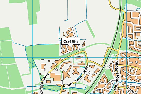 RG24 8HS map - OS VectorMap District (Ordnance Survey)