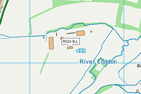 RG24 8LL map - OS VectorMap District (Ordnance Survey)