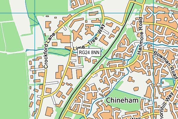 RG24 8NN map - OS VectorMap District (Ordnance Survey)
