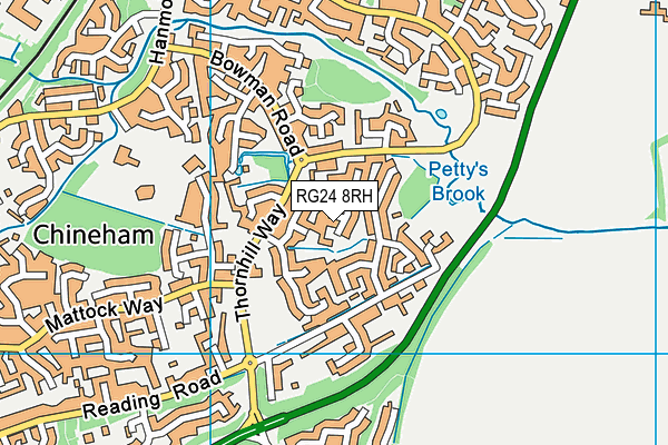 RG24 8RH map - OS VectorMap District (Ordnance Survey)