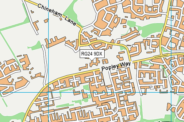 St Bede's Catholic Primary School map (RG24 9DX) - OS VectorMap District (Ordnance Survey)